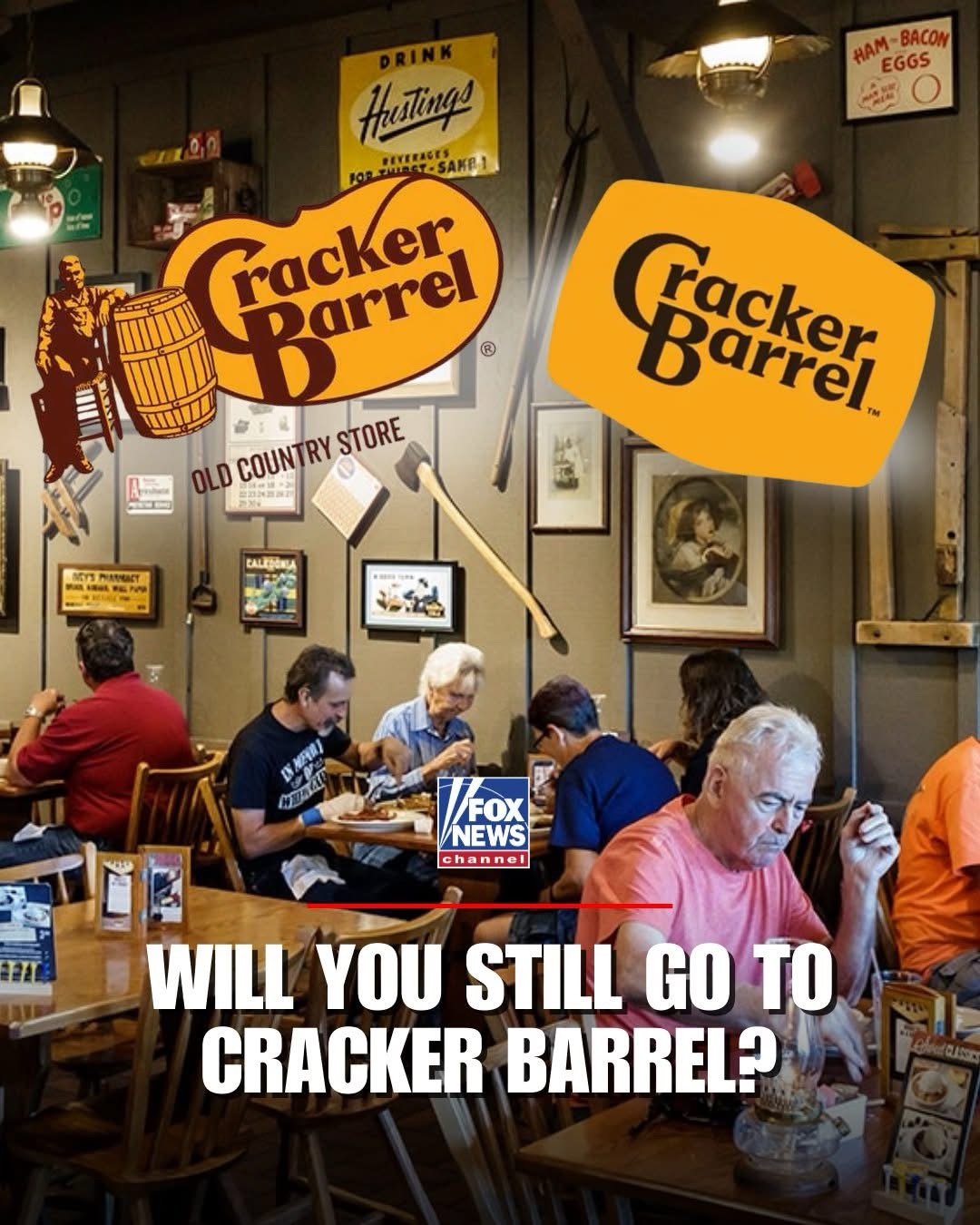 Cracker Barrel faces extreme backlash after ditching their vintage logo…