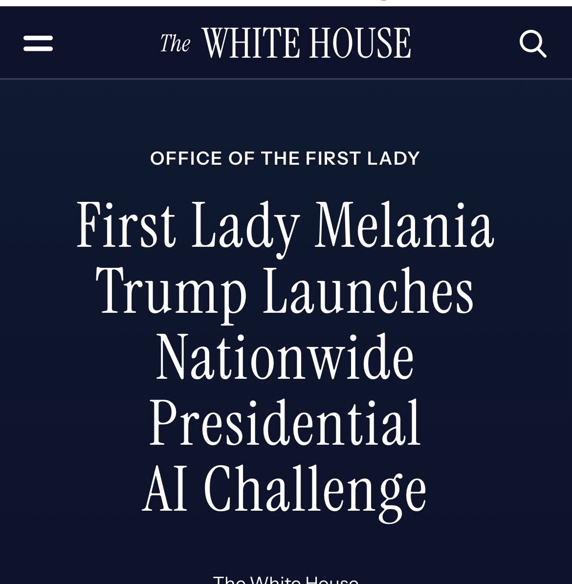 Head creepy AI salesman Trump launches AI challenge to children: “the new everything”